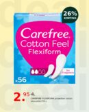 CAREFREE FLEXIFORM protective cotton unscented 56 u